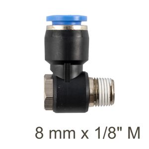 Swivel Elbow Pu 8mm X 1/8' M
